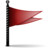 Actions flag red Icon